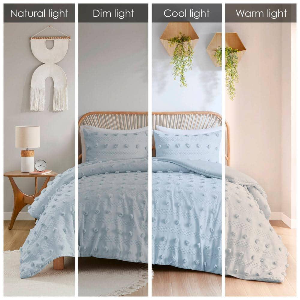 Intelligent Design Lucy Clip Jacquard Duvet Cover Set