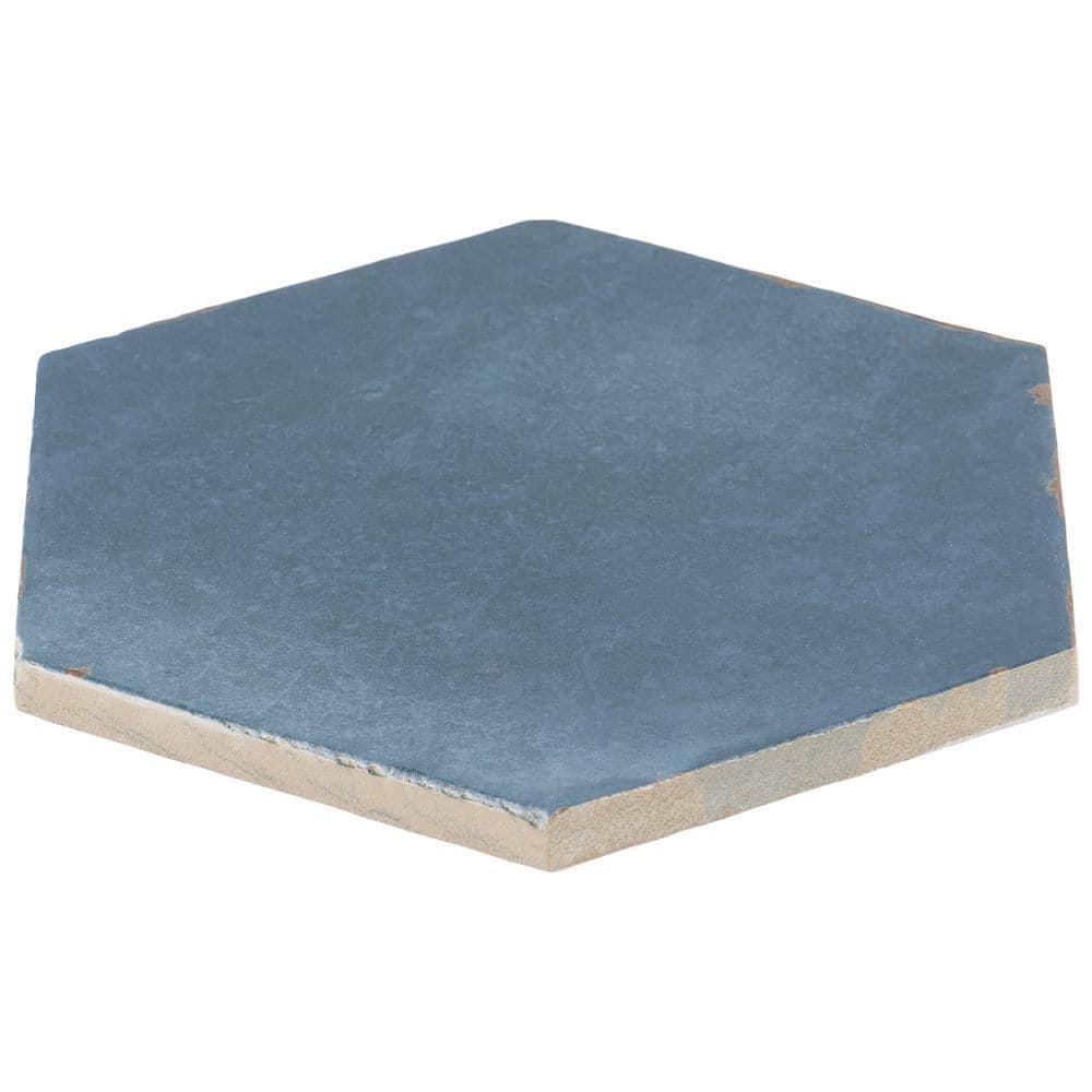 Bond Tile Palo Alto Hex 6" Hexagon Handmade Look Porcelain Floor and Wall Tile (5.38 Sq. Ft. / Case)