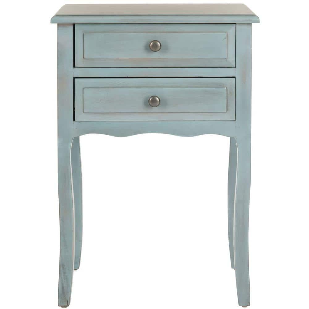Lori Night Table Barn - AMH6576G - Blue - Safavieh Couture