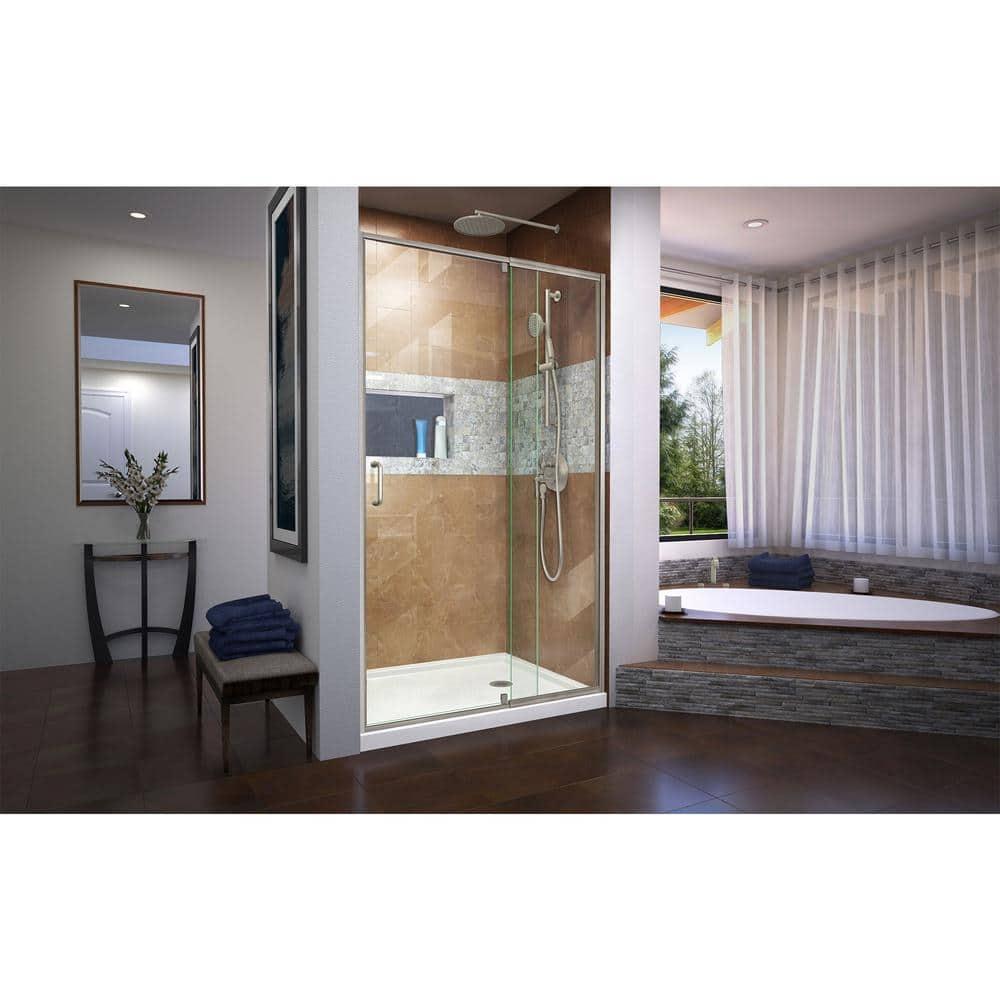 DreamLine SHDR-2242720-04 Flex 38" W x 72" H Pivot Semi-Frameless Shower Door