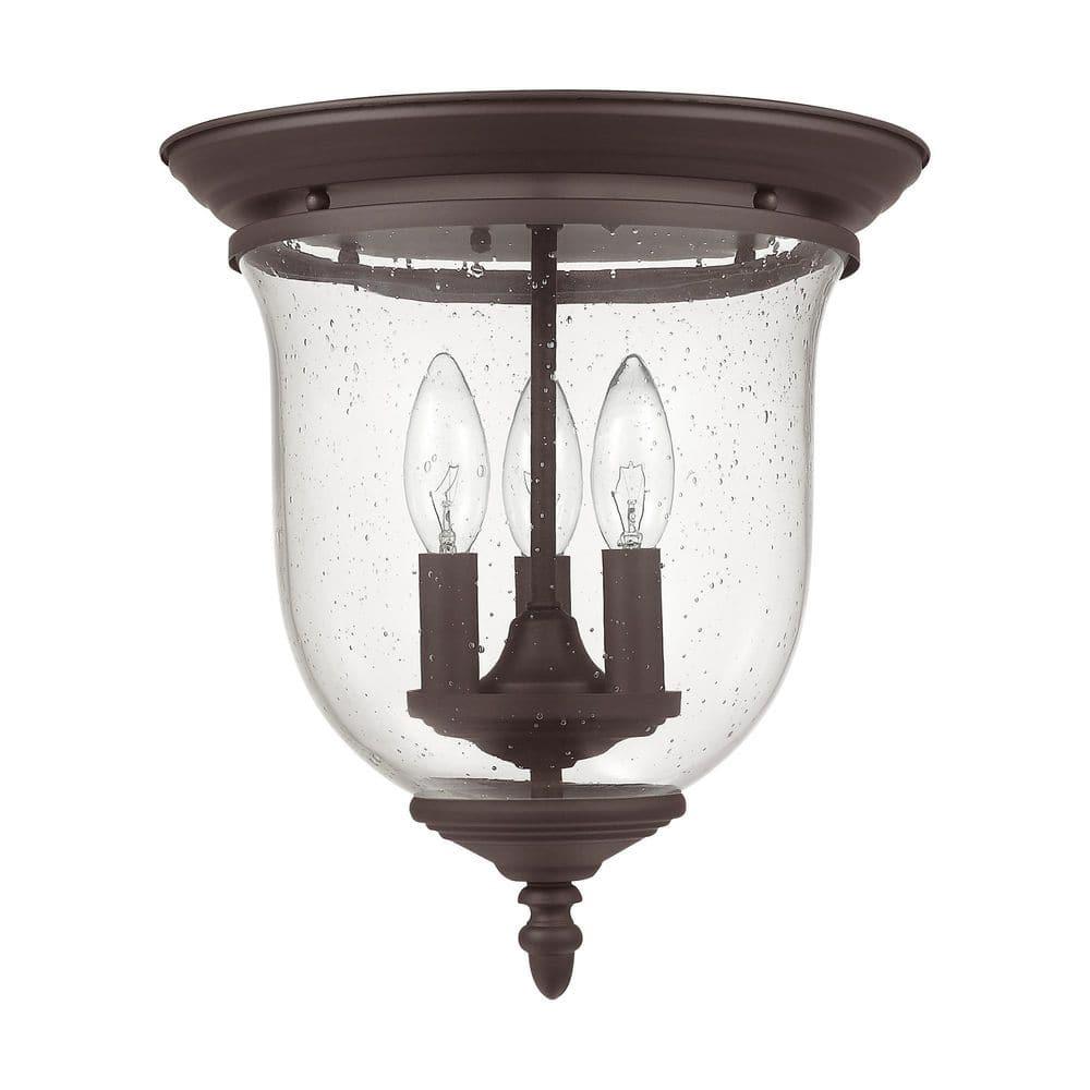 Livex Lighting Legacy 3 - Light Flush Mount in  Bronze