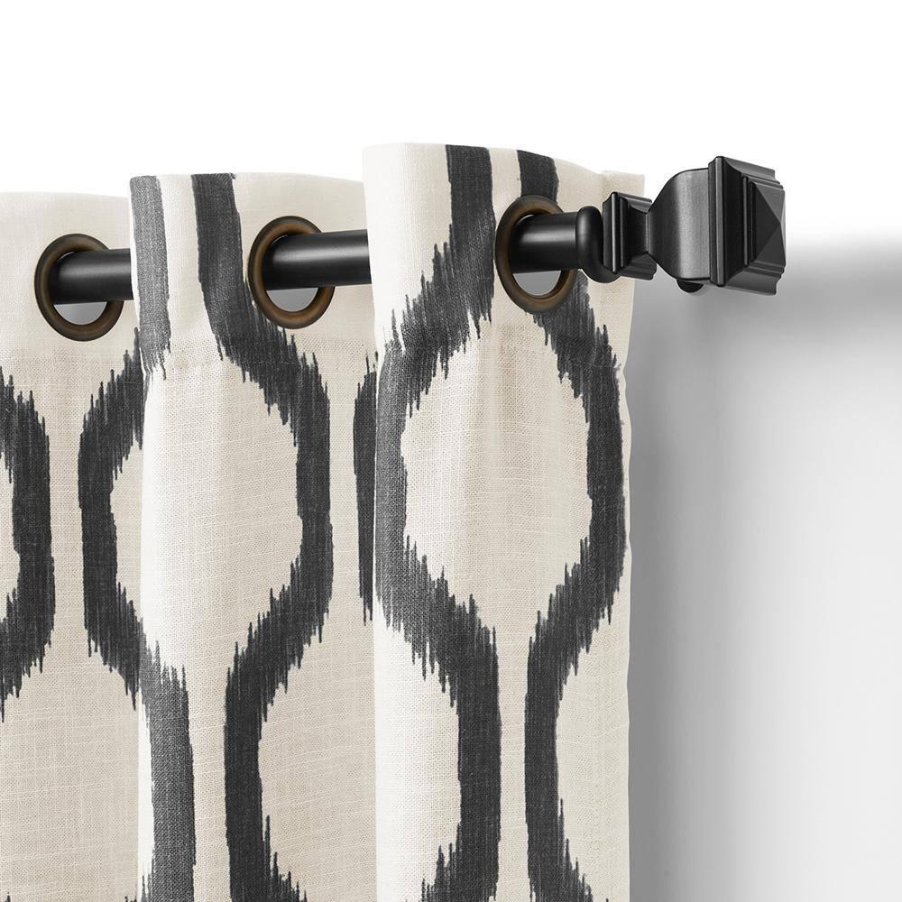Clayburgh Geometric Room Darkening Grommet Single Curtain Panel