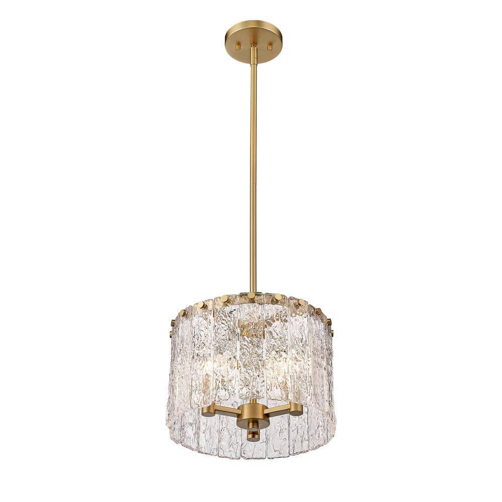 Z-Lite Glacier 3 - Light Pendant in  Modern Gold
