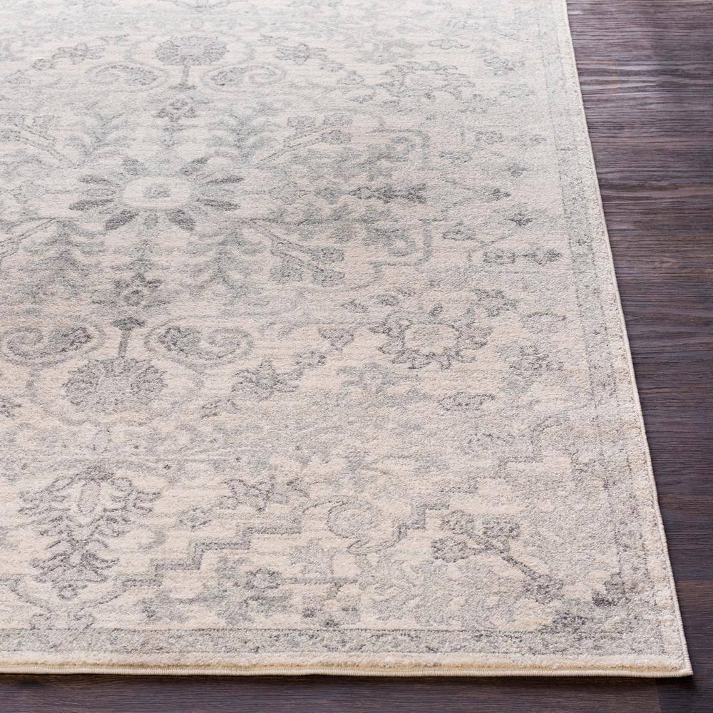 Livabliss Harput Vintage Medallion Area Rug,3'11" x 5'7",Light Grey