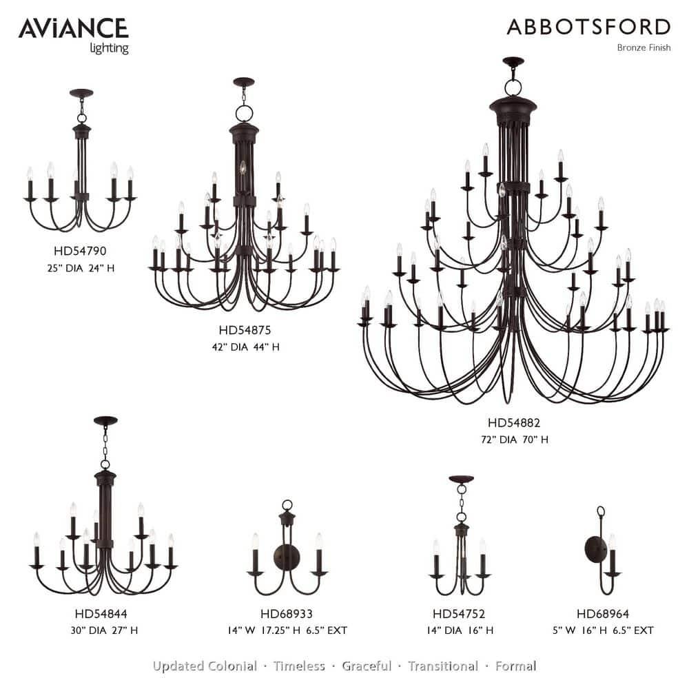 Livex Lighting Estate 9 - Light Chandelier in  Bronze