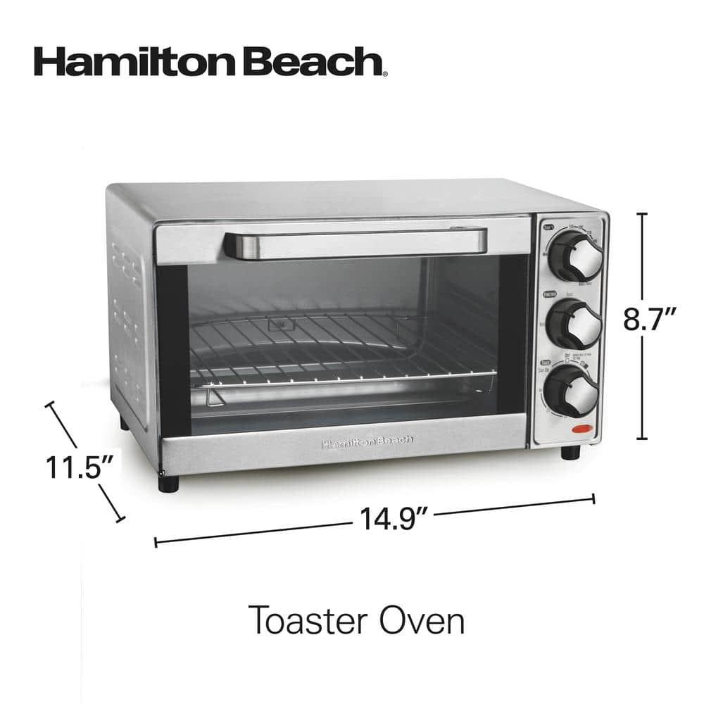 Hamilton Beach® Large 4-Slice Countertop Toaster Oven & Pizza Maker & Reviews | Wayfair