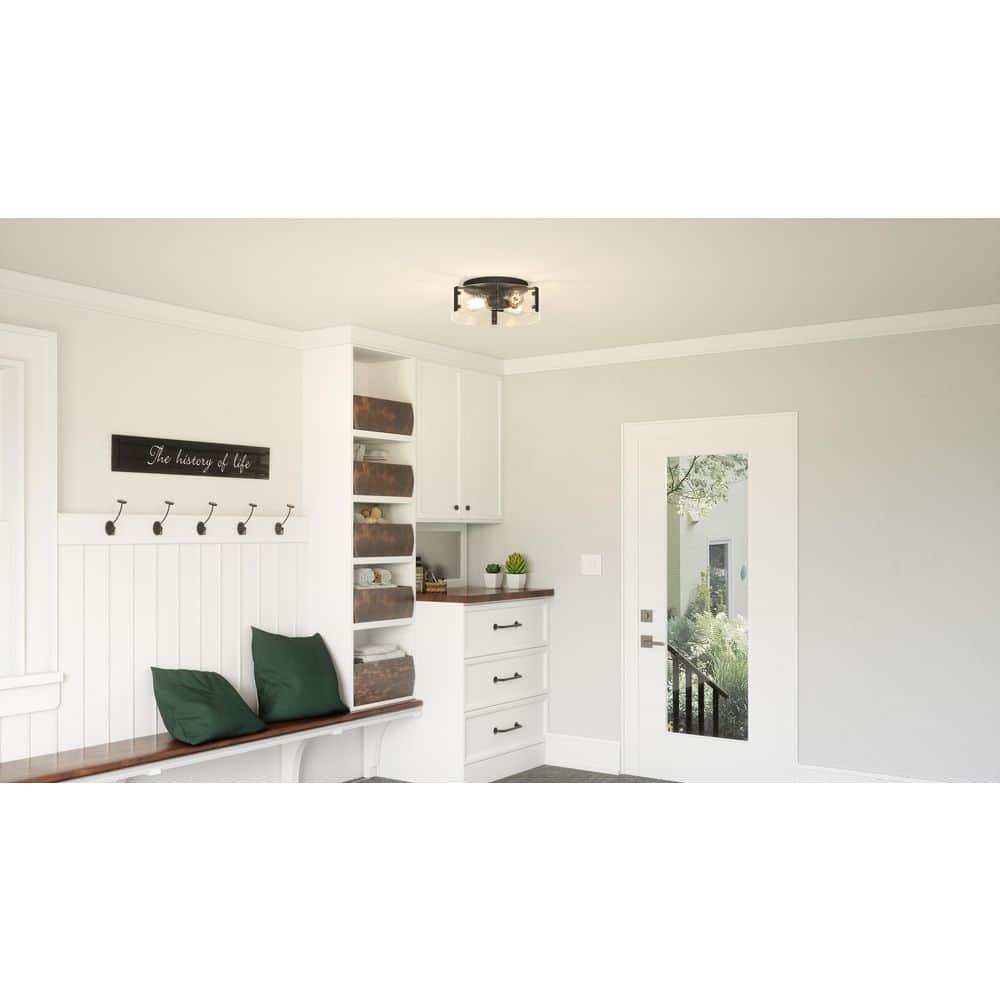 Quoizel Lighting Angora 3 - Light Flush Mount in  Matte Black