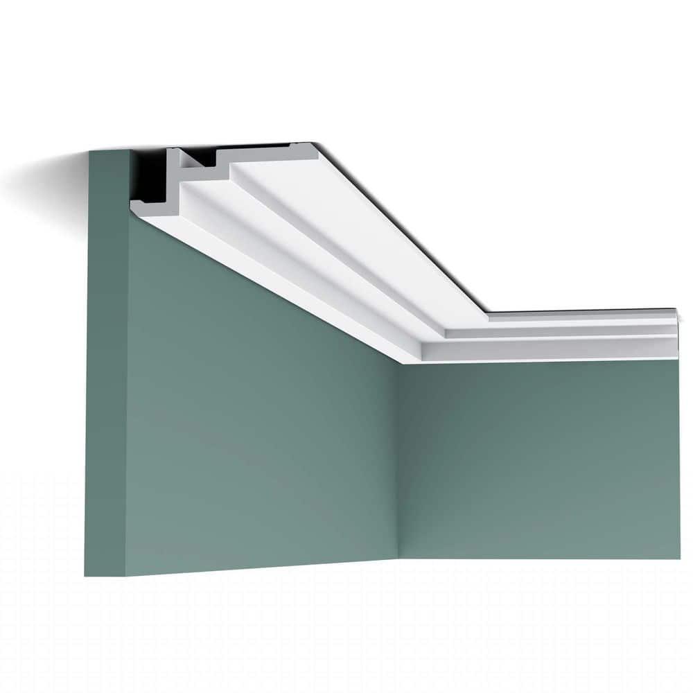 1-5/8 in x 4-1/2 in x 78-3/4 in Primed White Plain Polystyrene Crown Moulding (Set of 12)