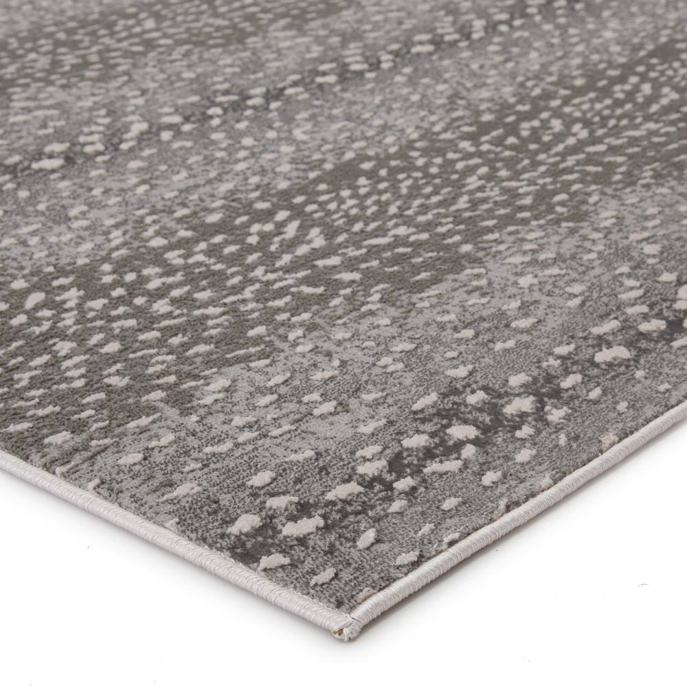 Contemporary Axis 18' x 11'8" Metallic Gray Synthetic Area Rug