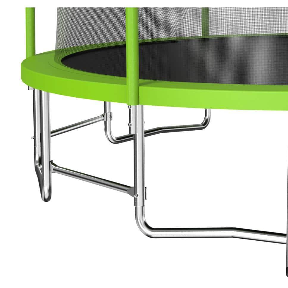 Excellent Future 16FT Trampoline With Balance Bar  And  Basketball Hoop And Ball, ASTM Approved Reinforced Type Outdoor Trampoline With Enclosure Net
