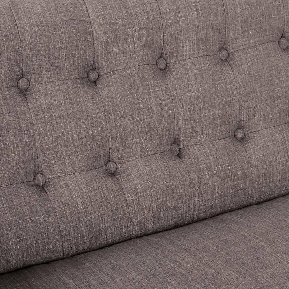 Mill Lane Loveseat with Coffee Legs Gray - OSP Home Furnishings