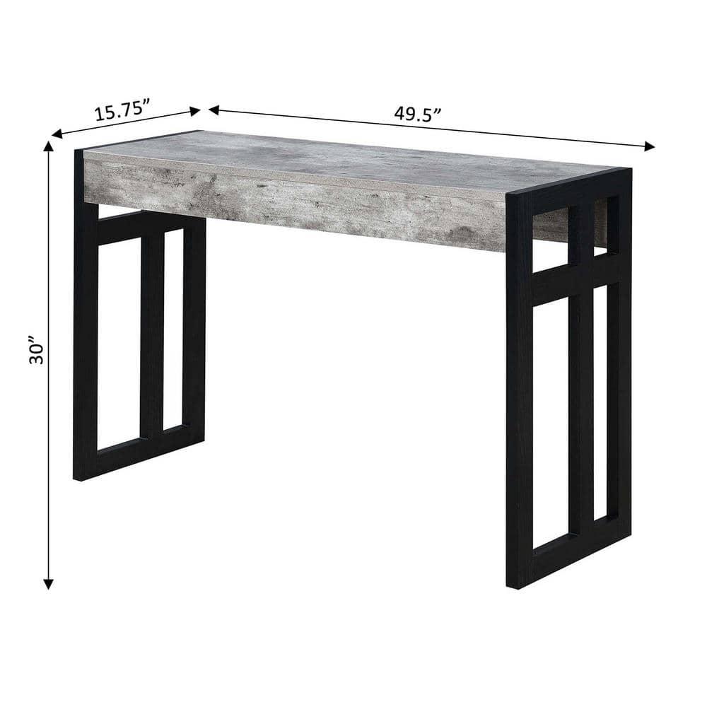 Convenience Concepts Monterey Console Table, Faux Birch/Black