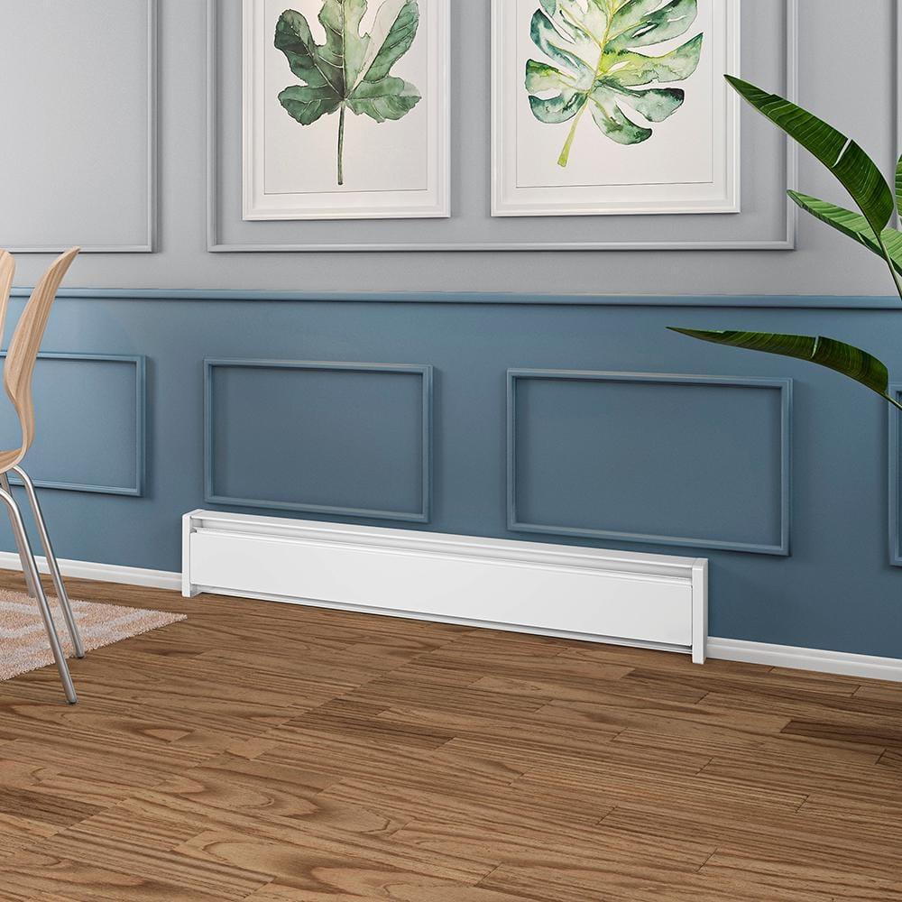 Cadet SoftHeat 59" Electric Hydronic Baseboard Heater (Model: EBHN1000W, Part: 13459), 3415/2560 BTU, 240/208 Volt, 1000/750 Watt, White