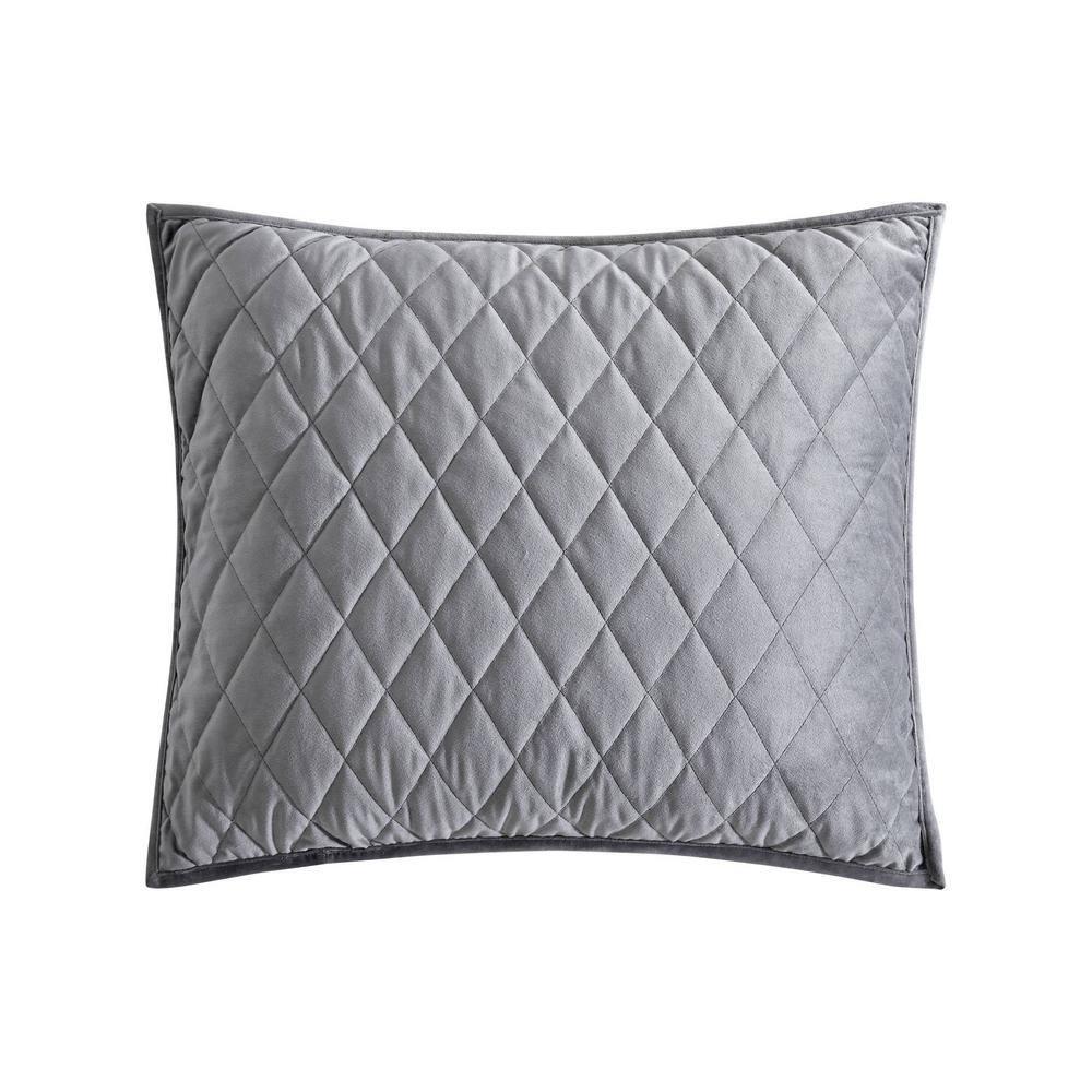 Vera Wang Vera Wang Diamond Velvet Quilt Set