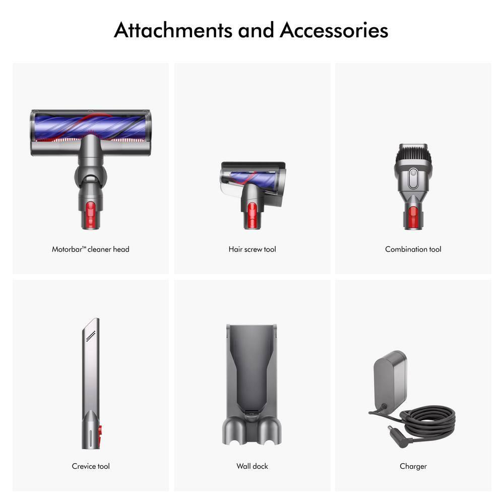 Dyson V8 Cordless Vacuum with 5 Extra Accessories