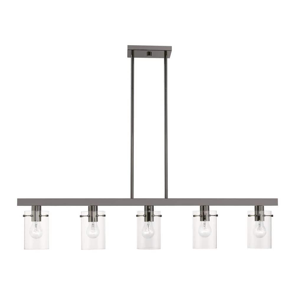 Livex Lighting Munich 5 - Light Chandelier in  Black Chrome