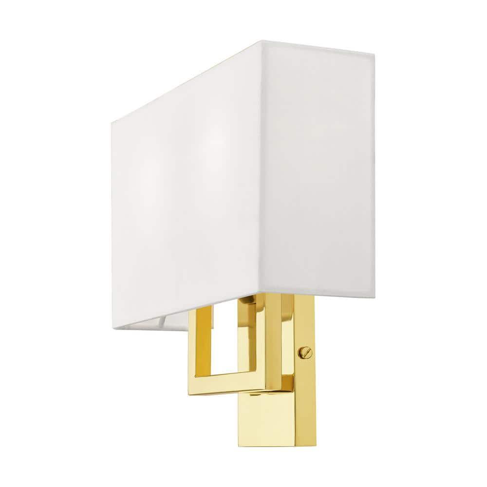 Livex Lighting Pierson 2 - Light Wall Light in  Polished Brass