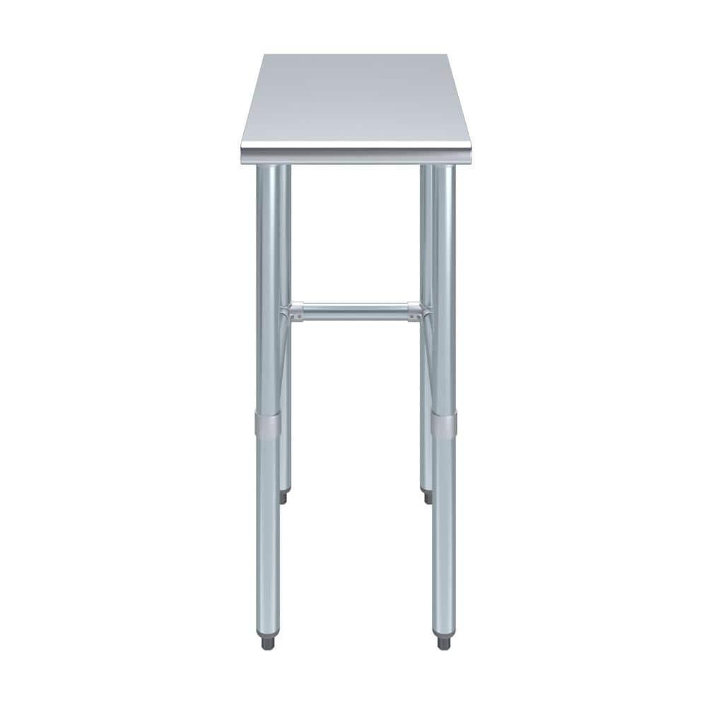 Amgood Stainless Steel Open Base Work Table