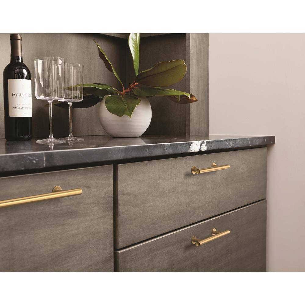 Amerock Radius 3-3/4 inch (96mm) Center-to-Center Champagne Bronze Cabinet Pull