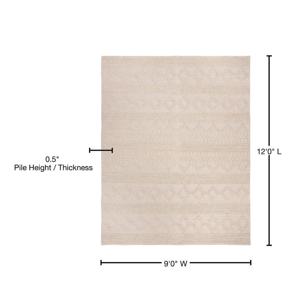 Natura NAT102 Hand Woven Area Rug - Ivory - 8'9"x11'9" - Safavieh.