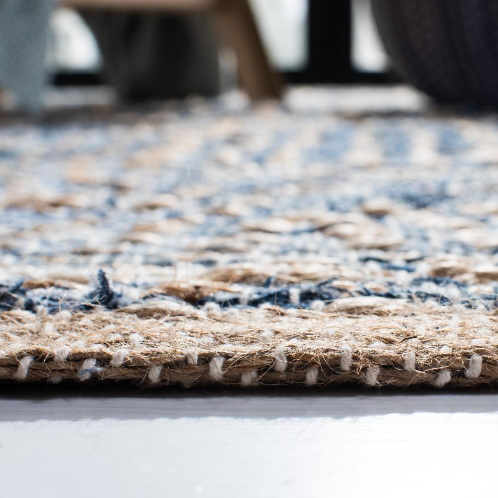 Cape Cod CAP353 Hand Woven Accent Rug - Natural/Blue - 2'x3' - Safavieh.