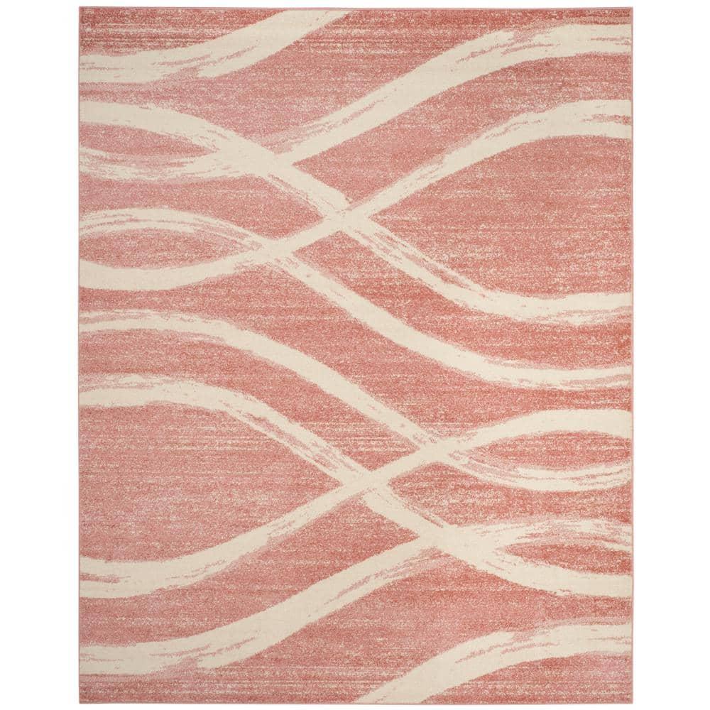 Adirondack ADR125 Machine Made Indoor Area Rug - Rose/Cream - 8'x10' - Safavieh