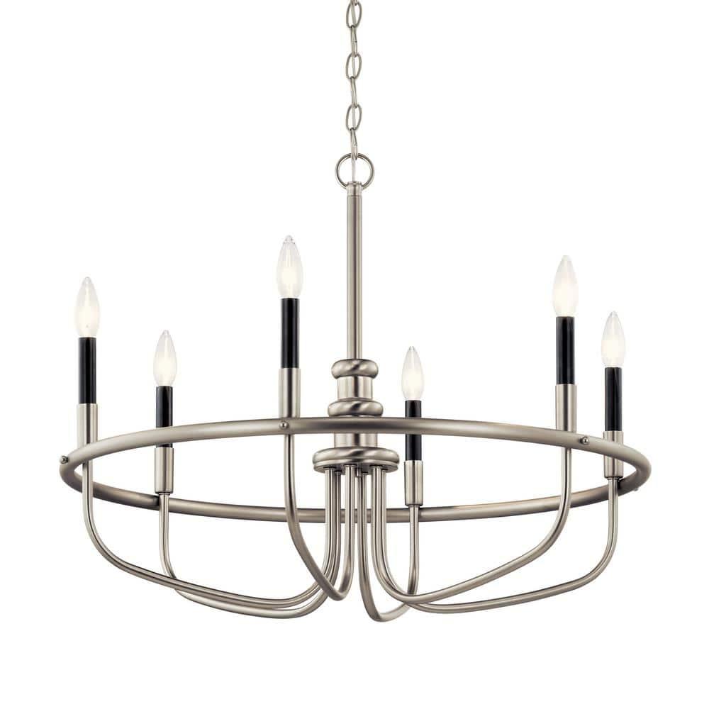Kichler Lighting Capitol Hill 6 - Light Chandelier in  Brushed Nickel