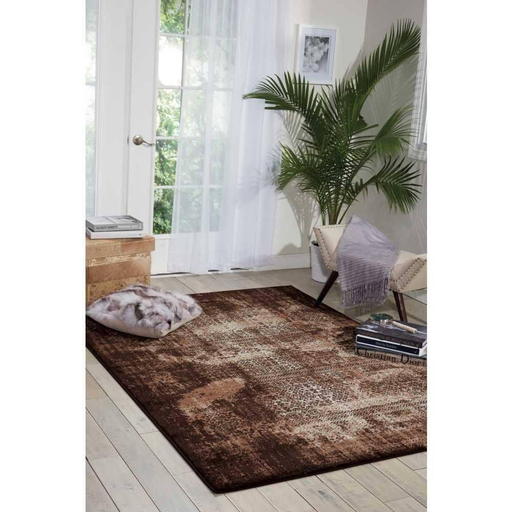 Nourison Karma KRM01 Latte Area Rug 5'3" x 7'4"