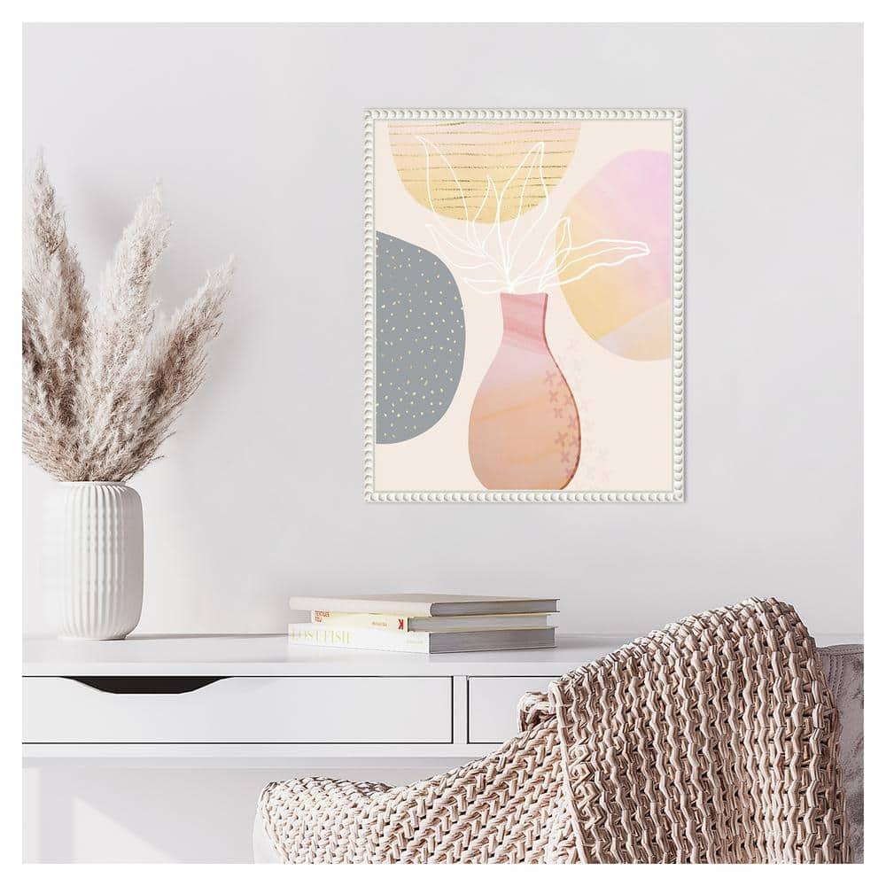 Amanti Art 16"x20" Mid-Century Floral I by Andrea Haase Framed Canvas Wall Art Print