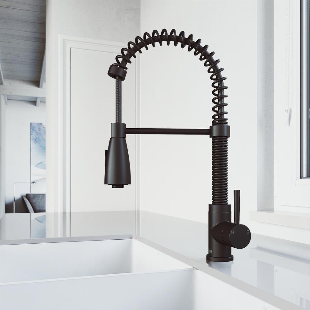 Brant 19 H 1-handle Pull-Down 2-Function Sprayer Kitchen Faucet
