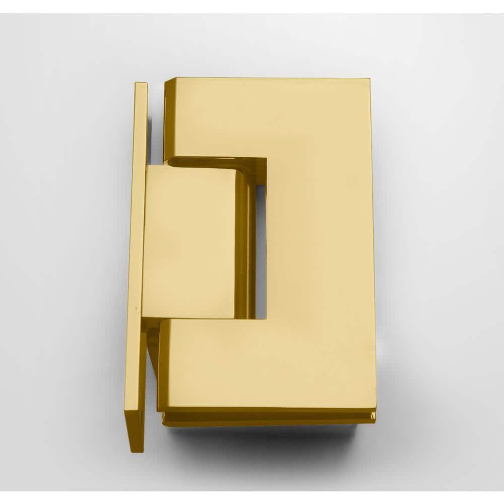 Glass Warehouse Illume 60 in. x 34 in. x 78 in. 90-degree Fully Frameless Wall Hinged Glass Shower Enclosure 90-WH-60-34-PB