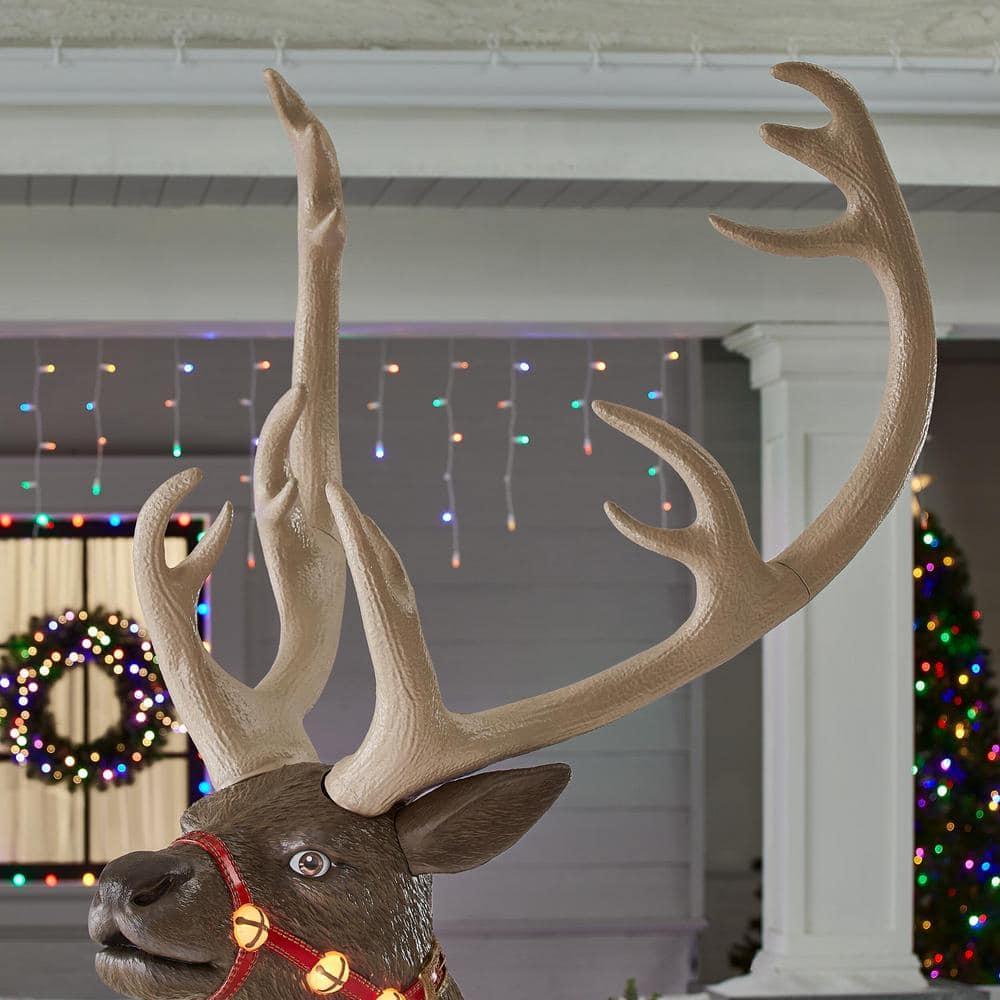 8.5 ft. Giant -Sized LED Towering Reindeer Holiday Yard Decoration