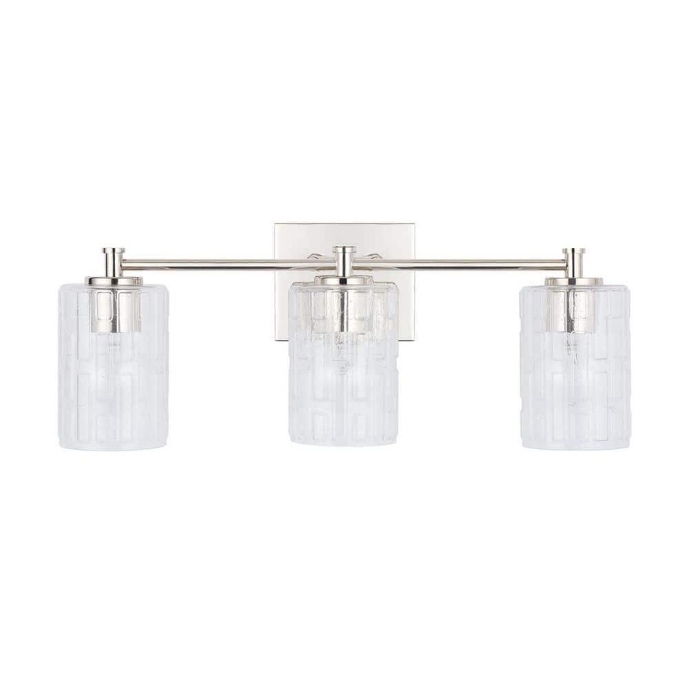 Capital Lighting - 3 Light Transitional Bath Vanity Approved for Damp Locations