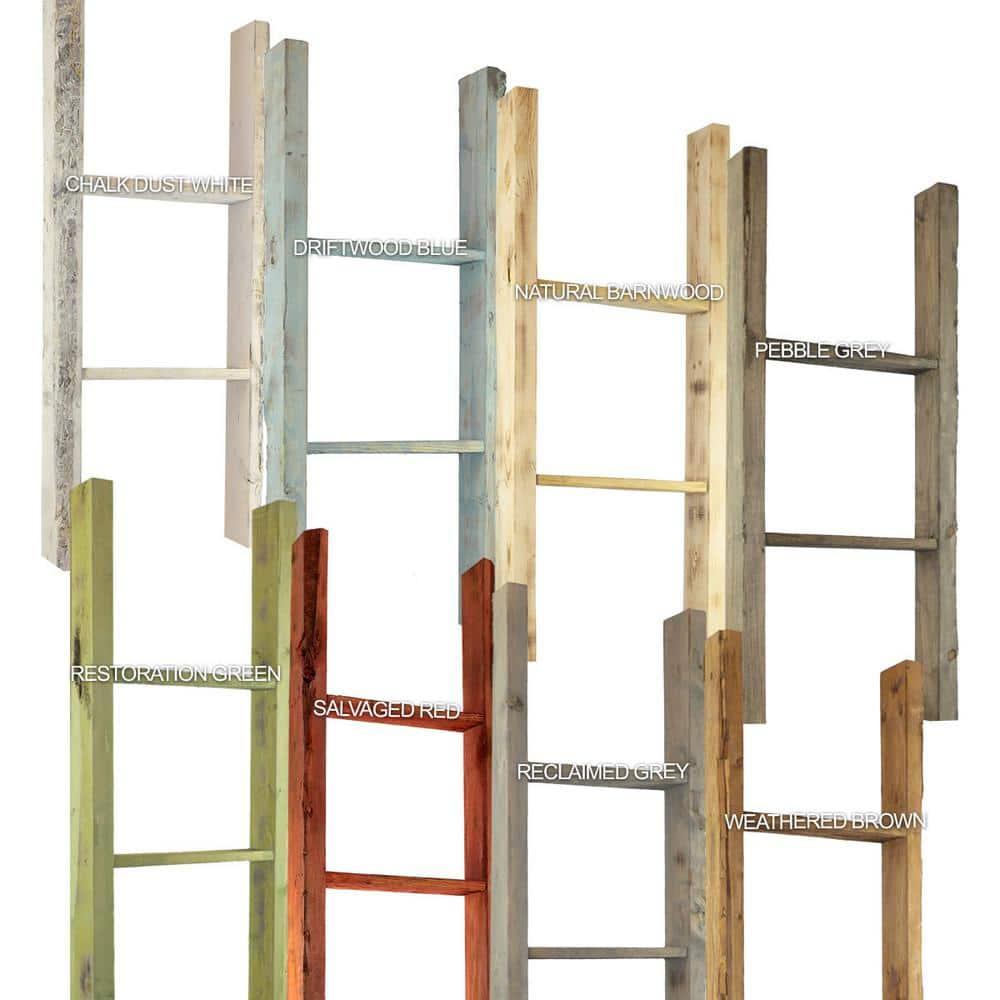 Ekena Millwork Vintage Farmhouse Rung Decorative Ladder