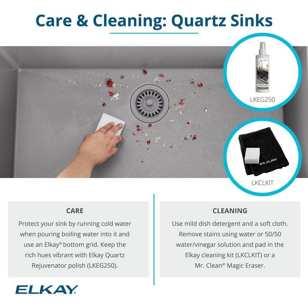Elkay Quartz Classic 24-5/8" x 18-1/2" x 9-1/2", Single Bowl Undermount Sink, Quartz