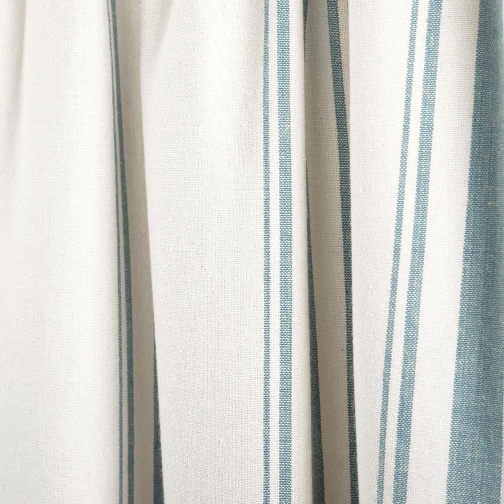 Farmhouse Stripe Striped Ruffled 52'' W Window Valance