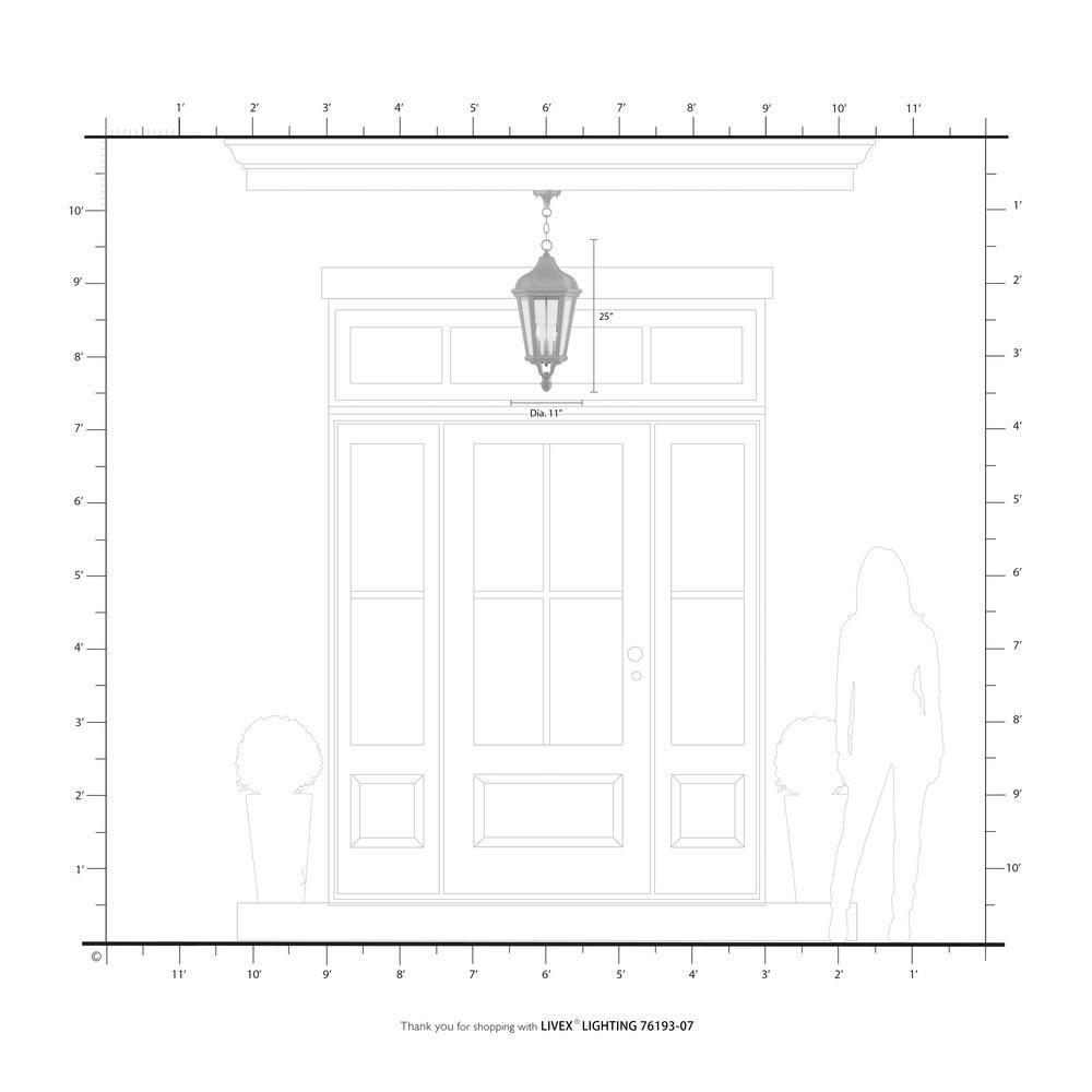 Livex Lighting Morgan 3 - Light Pendant in  Bronze