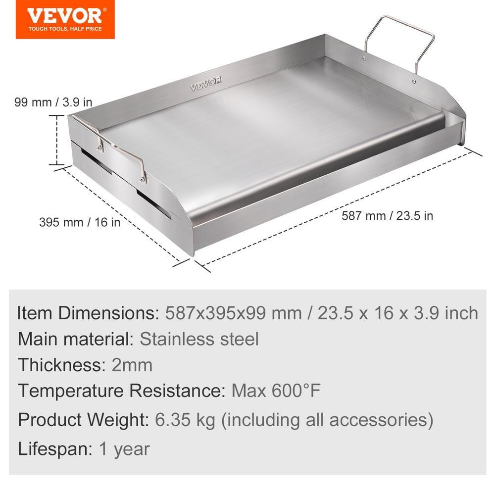 VEVOR 16'' Non-Stick Stainless Steel Griddle