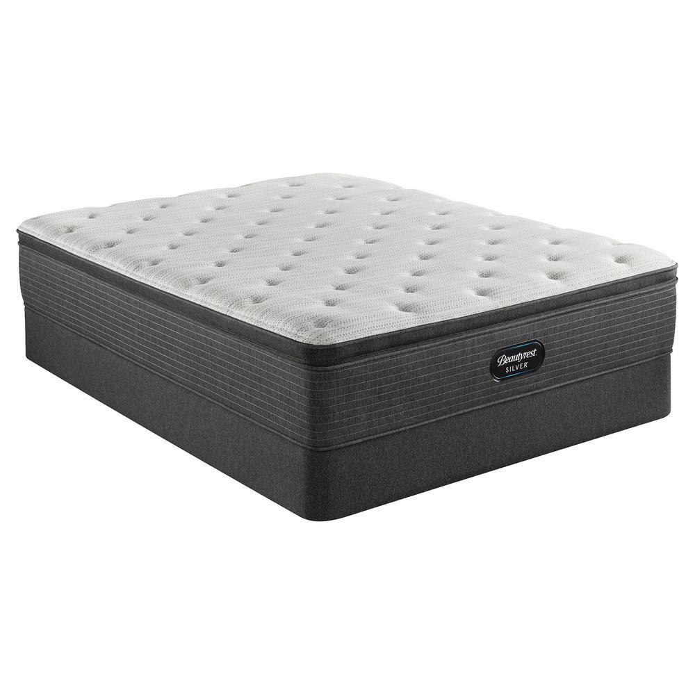 BRS900 14.75 in. Twin XL Plush Pillow Top Mattress with 9 in. Box Spring
