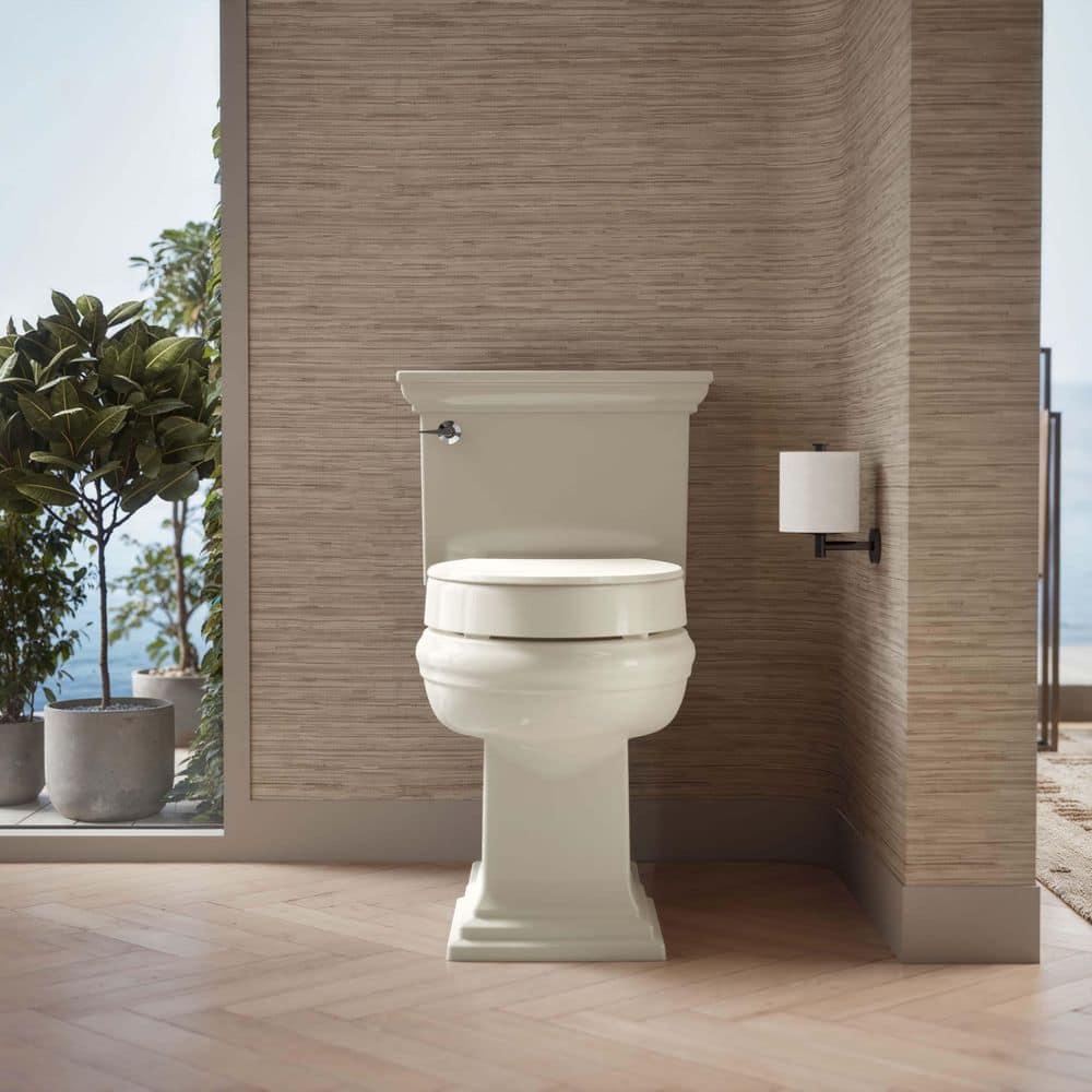 Hyten Elevated Toilet Seat with Quiet-Close Lid and Seat and Grip-Tight Bumpers