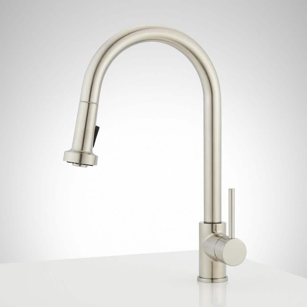 Ridgeway Single Hole Pull Down Touchless Kitchen Faucet with Deck Plate