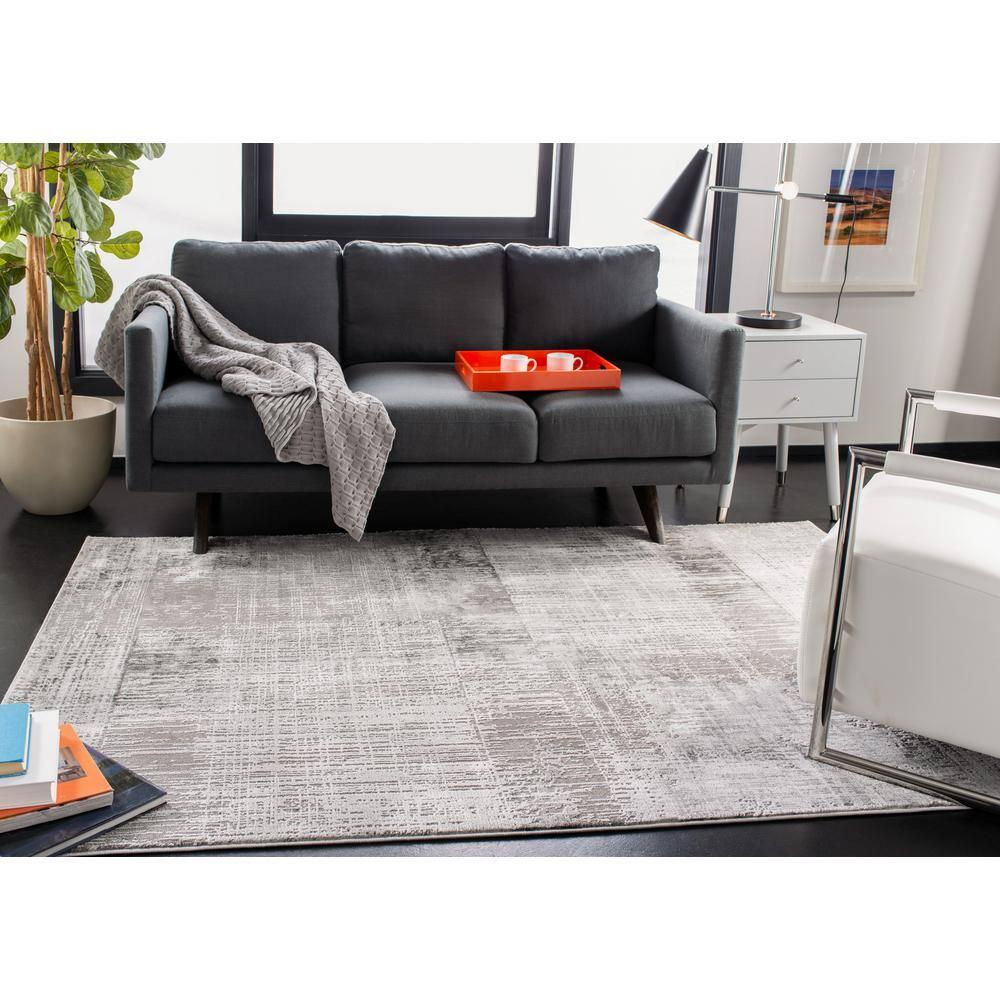 Craft CFT874 Loomed Indoor Area Rug - Grey/Dark Grey - 2'3"x4' - Safavieh