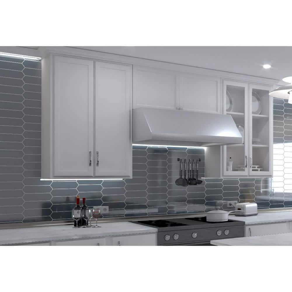 Ergo 3" x 11" Picket Glass Kitchen Backsplash, Bathroom, Shower, Pool, Wall and Floor Tile