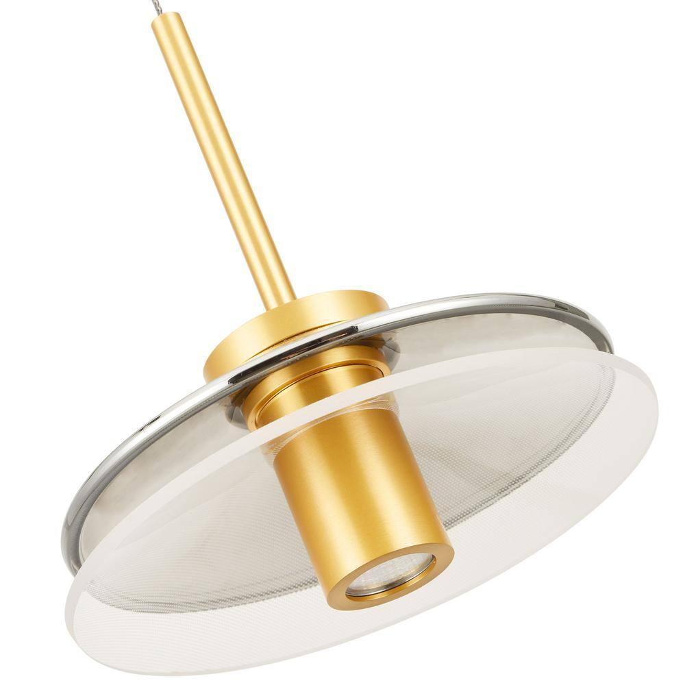 Verona 7-in 100-277V 1-Light ETL Certified Integrated LED Height Adjustable Cone Pendant Lighting