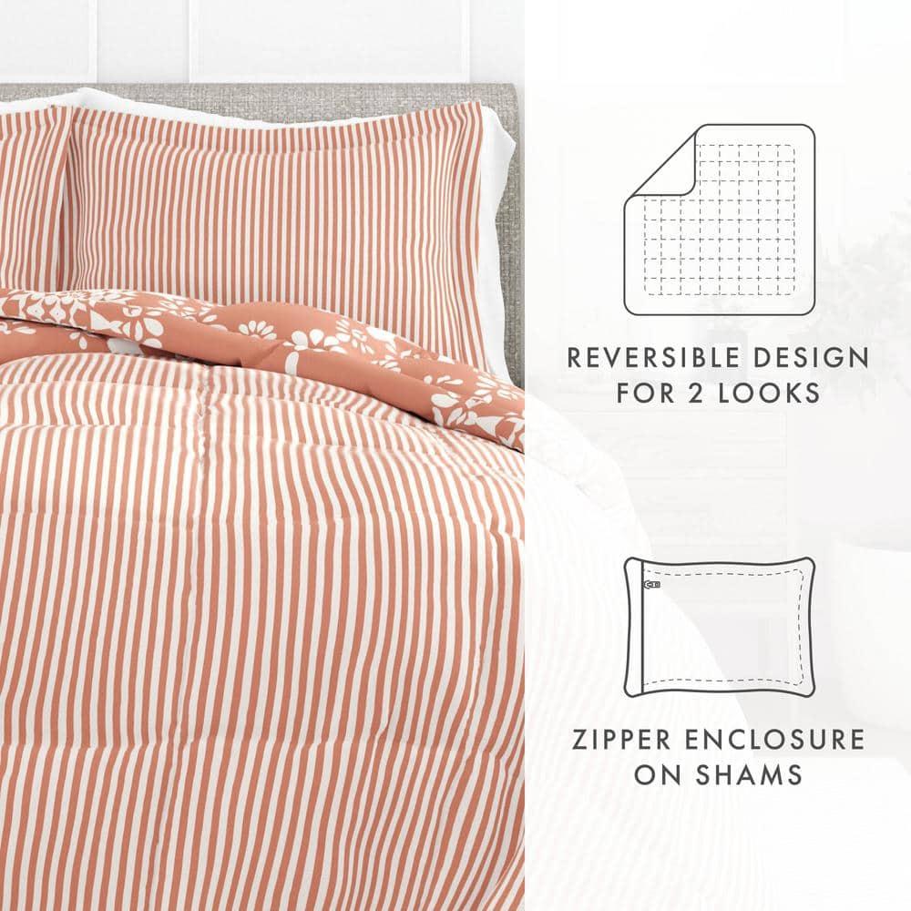 Becky Cameron Soft Diamond Stripe Down-Alternative Comforter Set