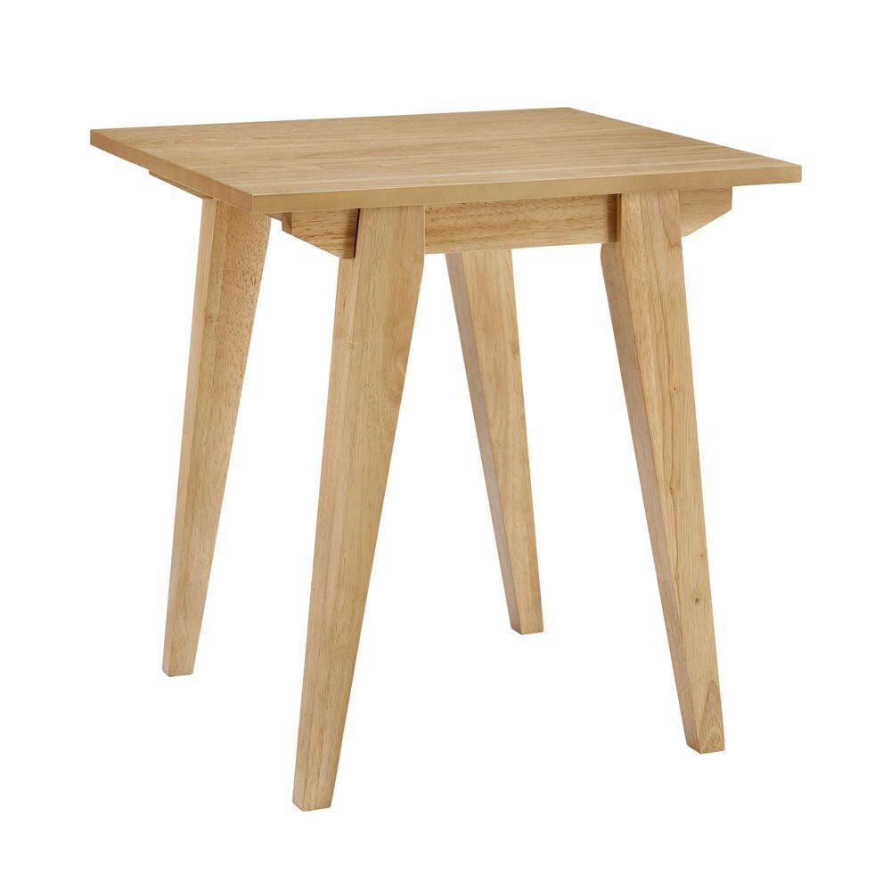 Minimalist Solid Wood Accent Side Table - English Oak
