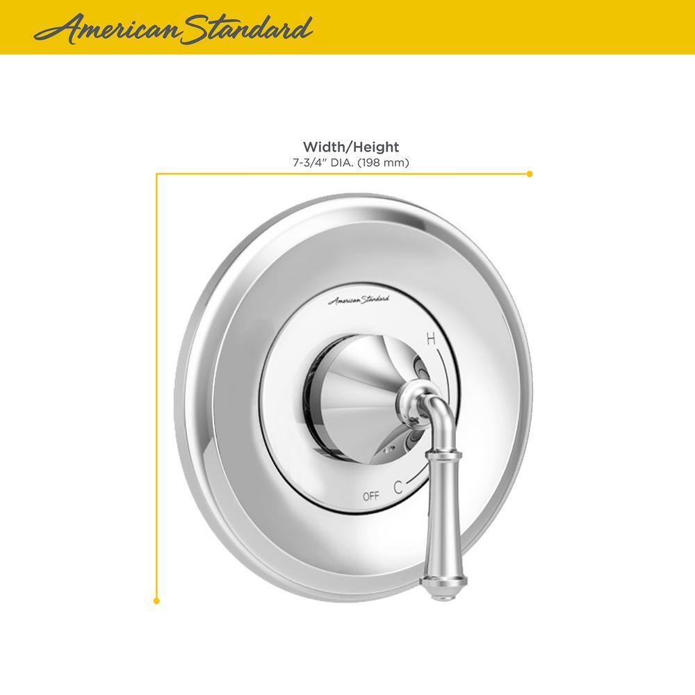 American Standard Delancey Tub and Shower Trim Kit with Cartridge 1.8 Gpm Polished Chrome