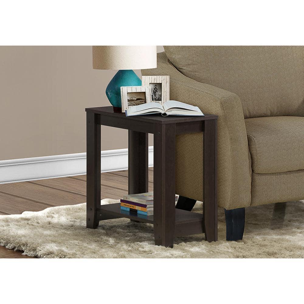 Monarch Specialties Accent Table, Side, End, Nightstand, Lamp, Living Room, Bedroom, Brown Laminate