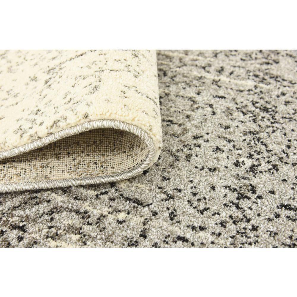Unique Loom Del Mar Collection Area Rug - Jennifer (4' 1" x 6' 1" Rectangle Gray/Black)