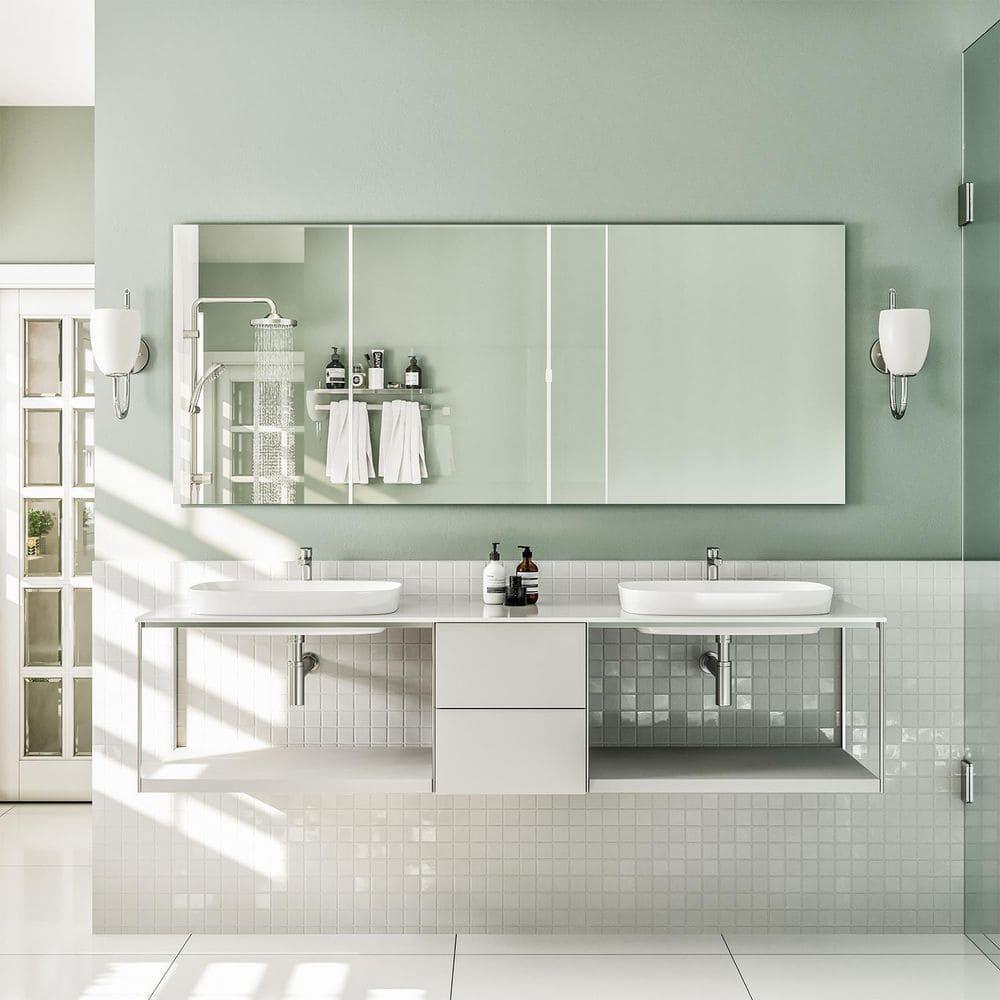 Eviva Sleek 60" Frameless Bathroom Mirror
